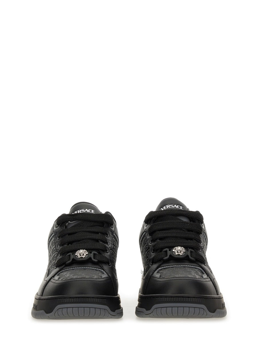 VERSACE Leather Sneakers for Men - FW25 Collection