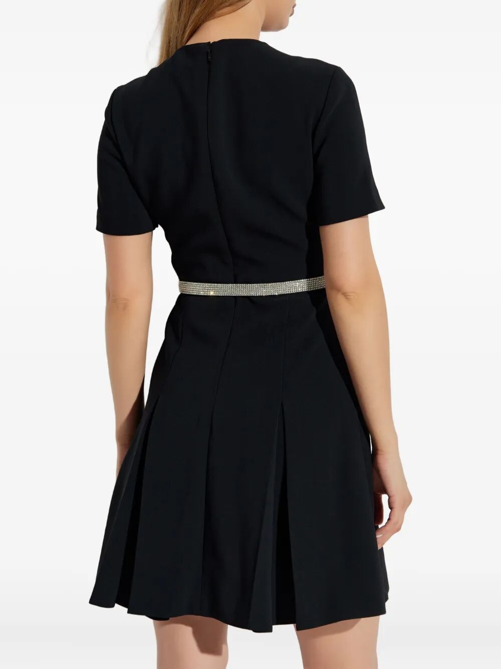 VERSACE Crystal-Embellished Mini Belt Cocktail Dress