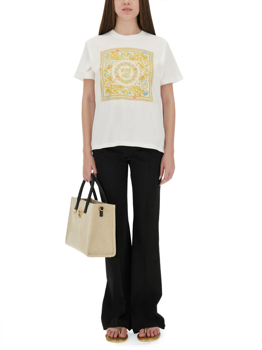 VERSACE Multicolour Women's Cotton T-Shirt FW25