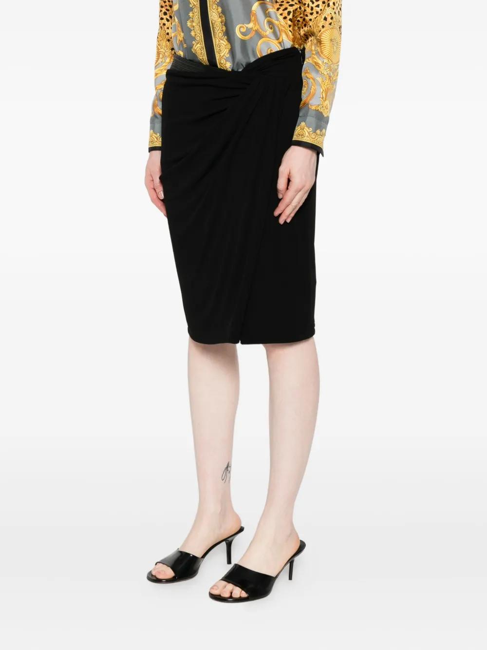 VERSACE Stretch Viscose Mini Skirt for Women
