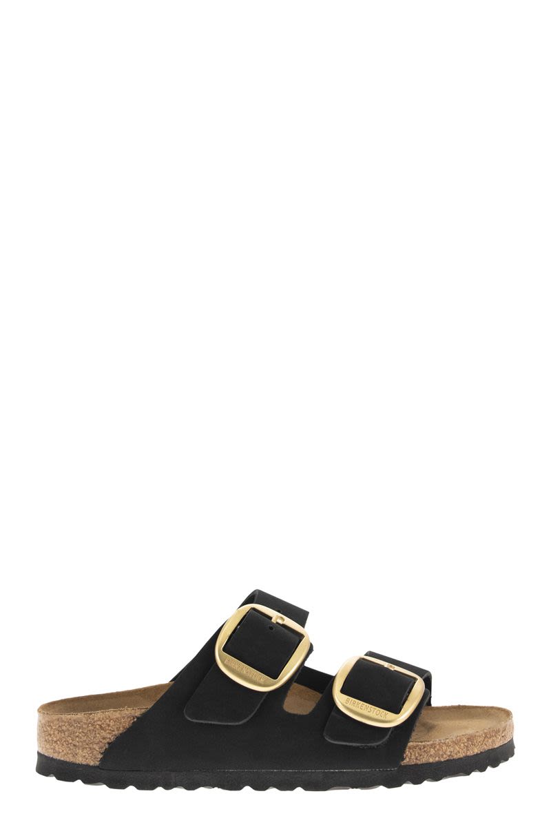 BIRKENSTOCK Arizona Leather Slipper with Large Buckle