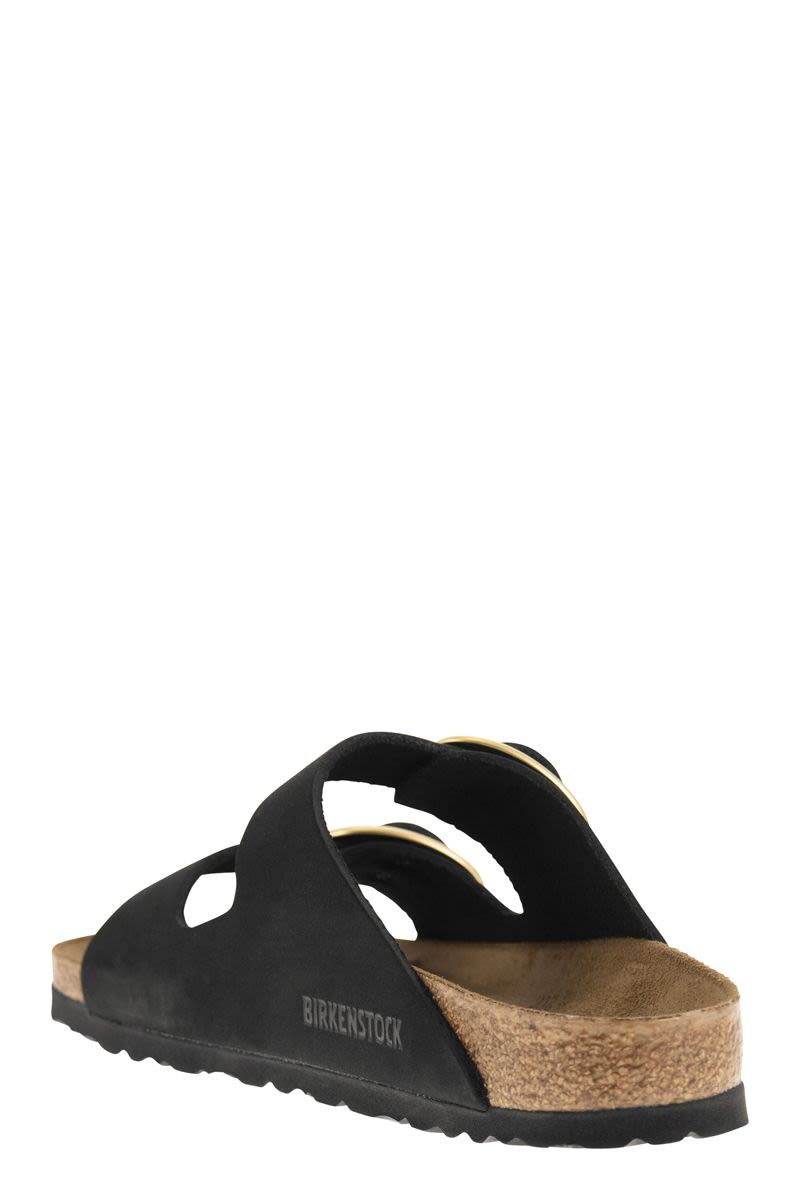 BIRKENSTOCK Arizona Leather Slipper with Large Buckle