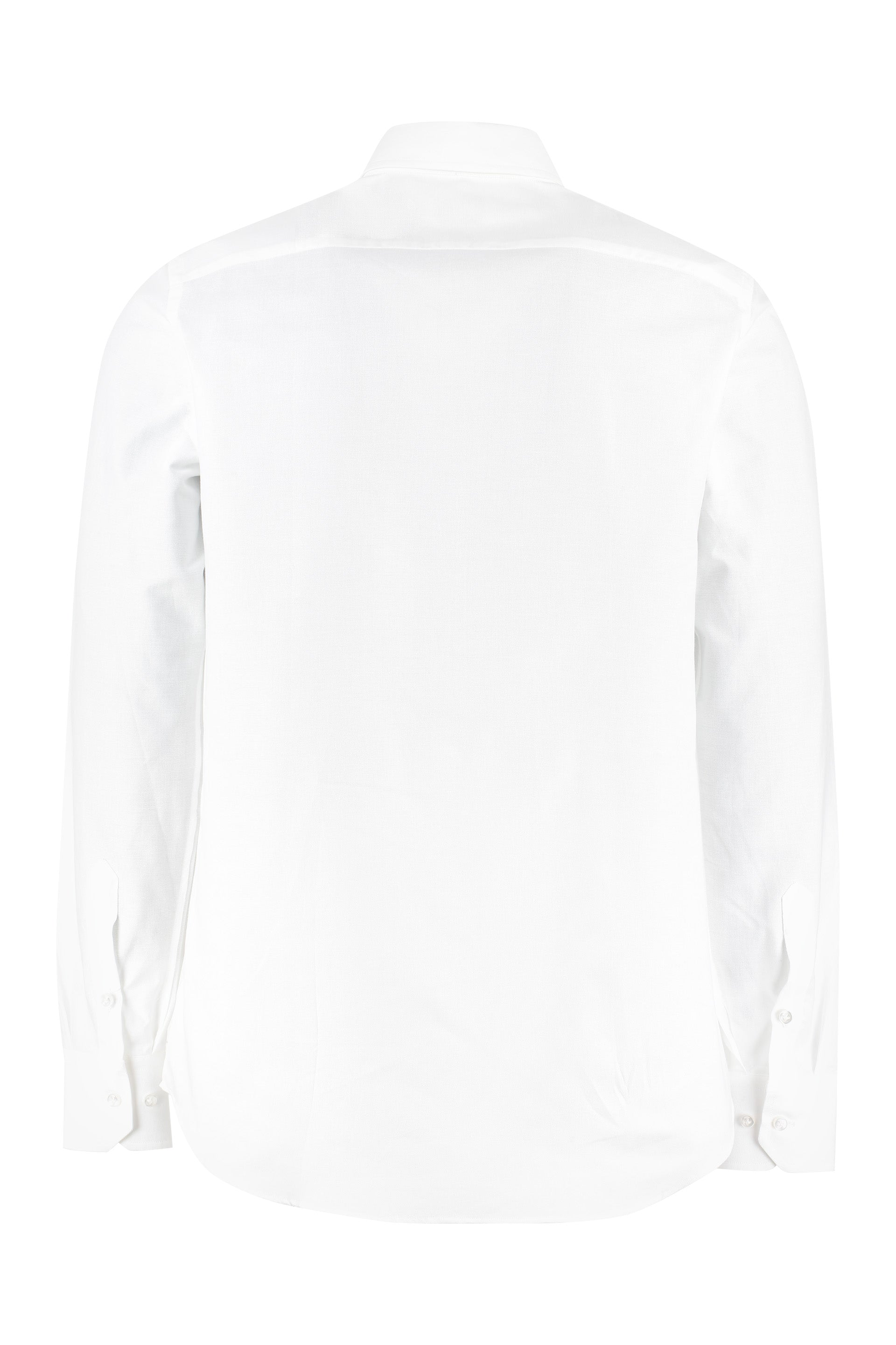 THE (ALPHABET) Men's Oxford Cotton Shirt - Rounded Hem