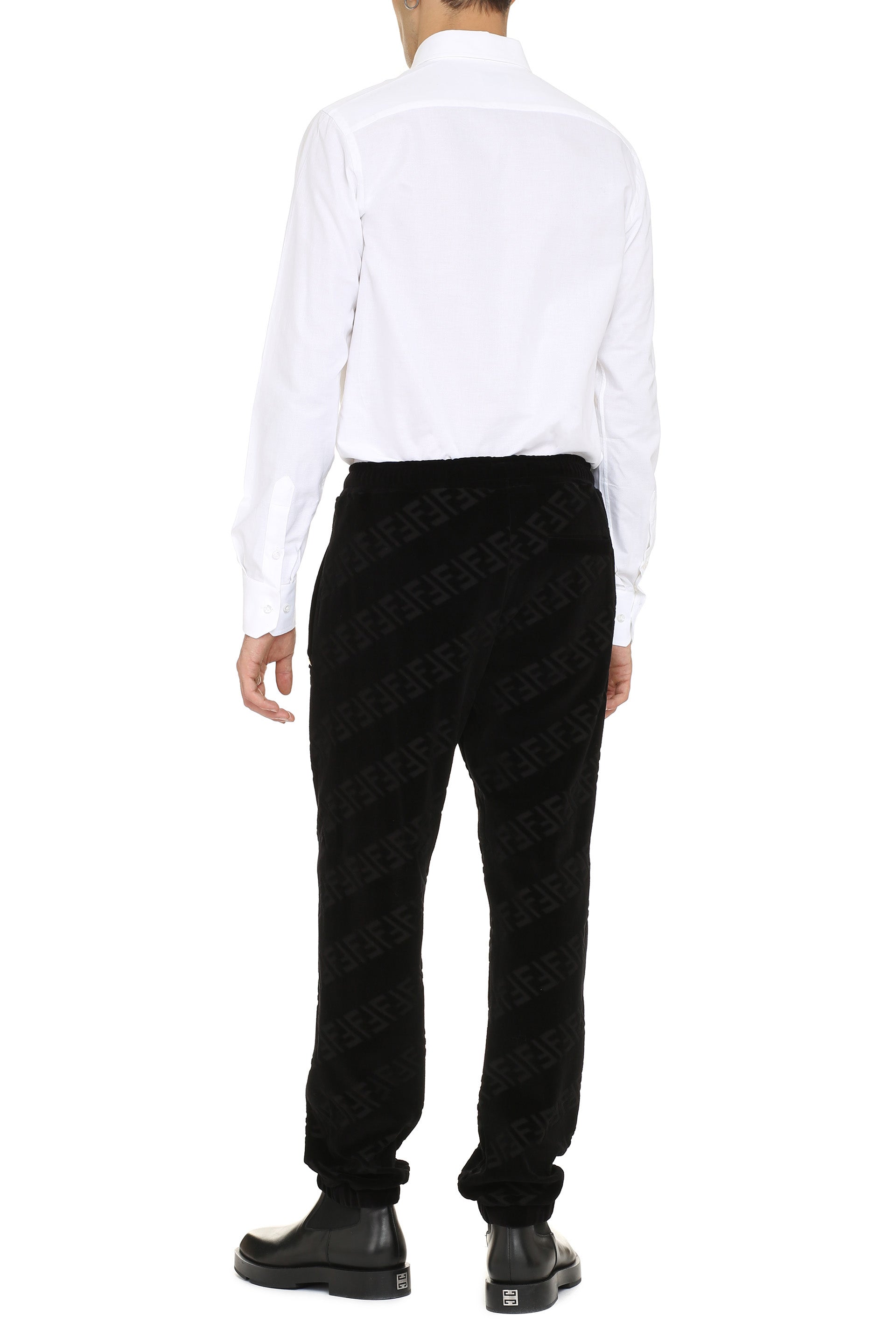 THE (ALPHABET) Men's Oxford Cotton Shirt - Rounded Hem