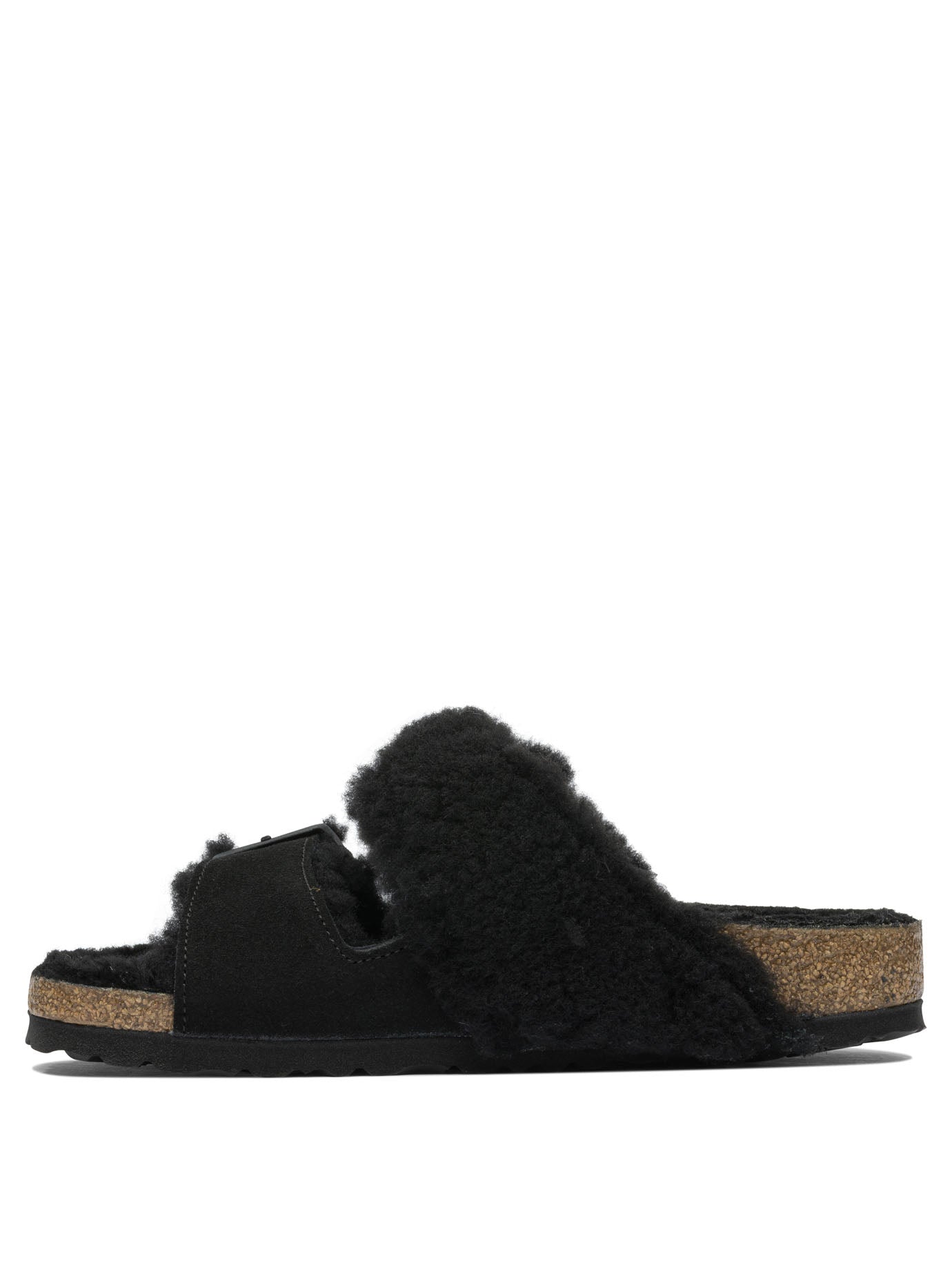 BIRKENSTOCK Arizona Split Shearl Teddy Suede Leather Slippers