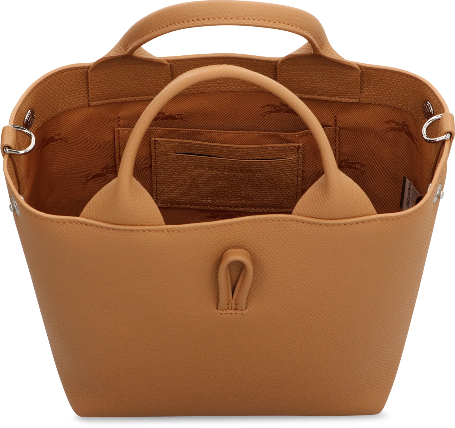 LONGCHAMP Grainy Leather Mini Handbag with Adjustable Strap