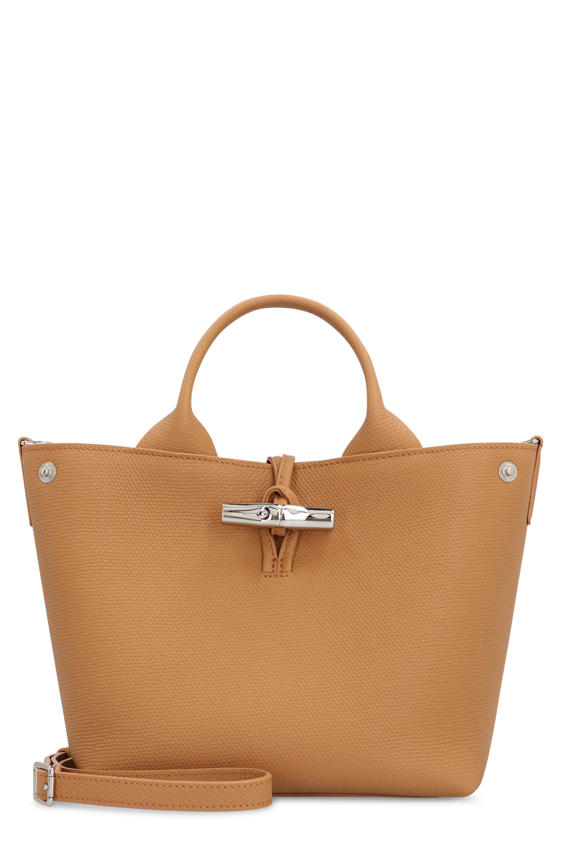 LONGCHAMP Grainy Leather Mini Handbag with Adjustable Strap