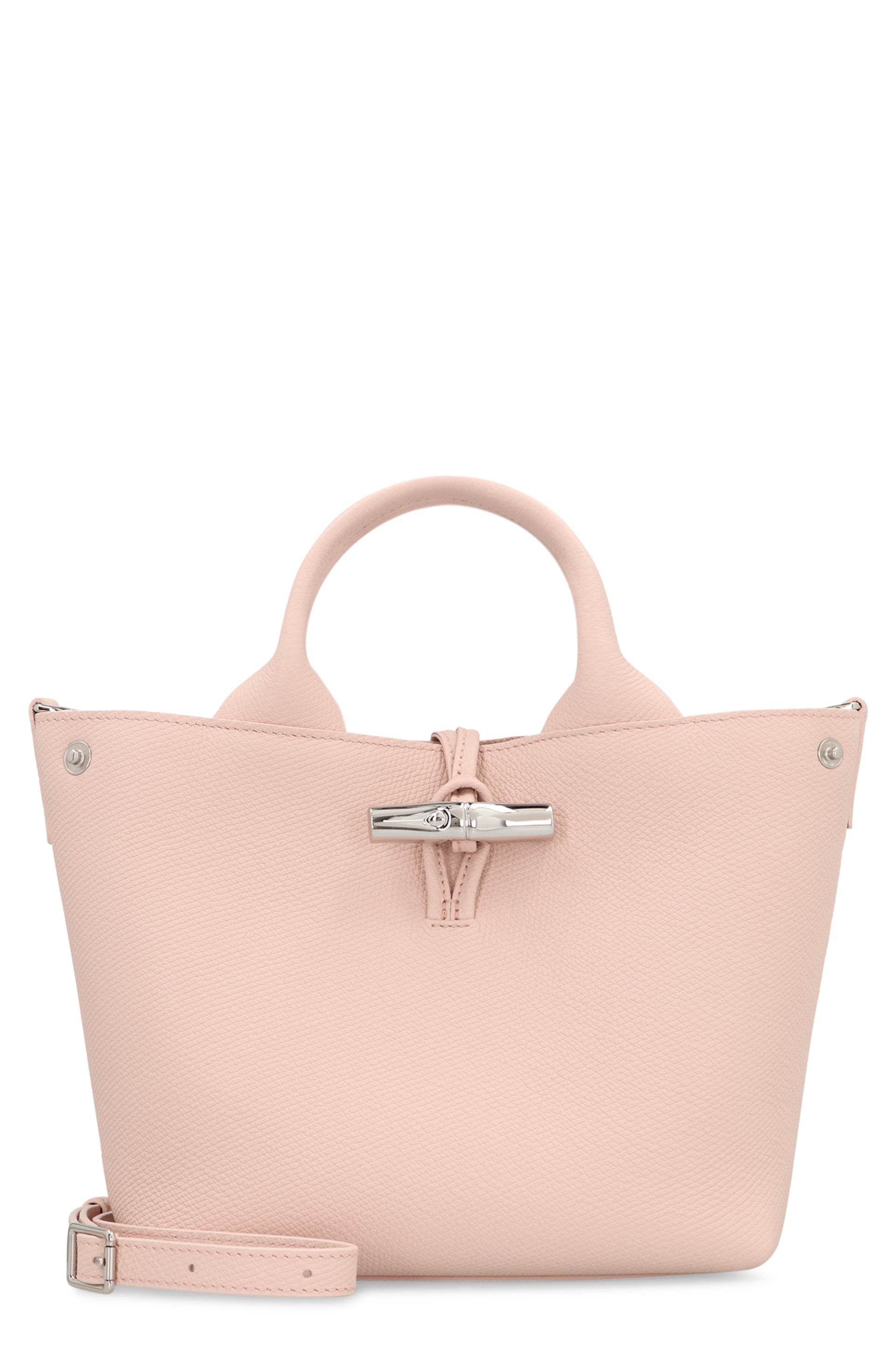 LONGCHAMP Mini Grainy Leather Handbag with Adjustable Strap