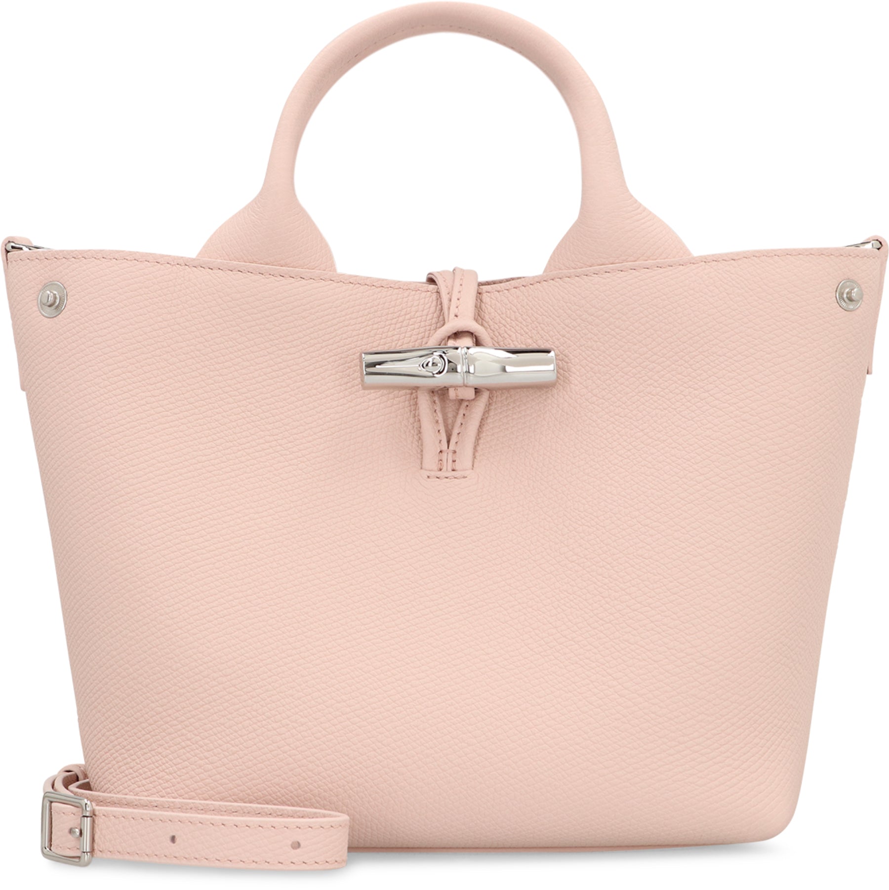 LONGCHAMP Mini Grainy Leather Handbag with Adjustable Strap