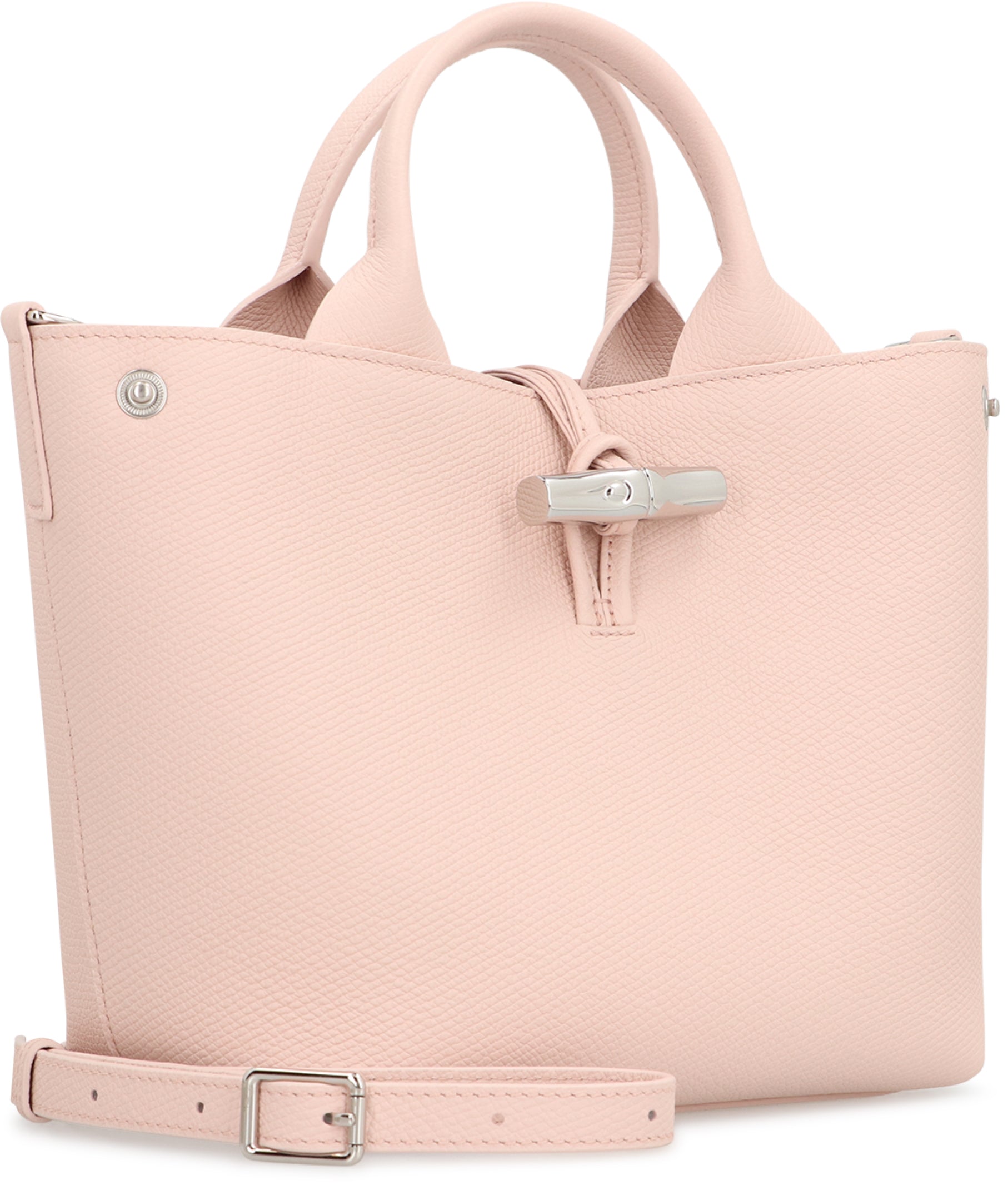 LONGCHAMP Mini Grainy Leather Handbag with Adjustable Strap
