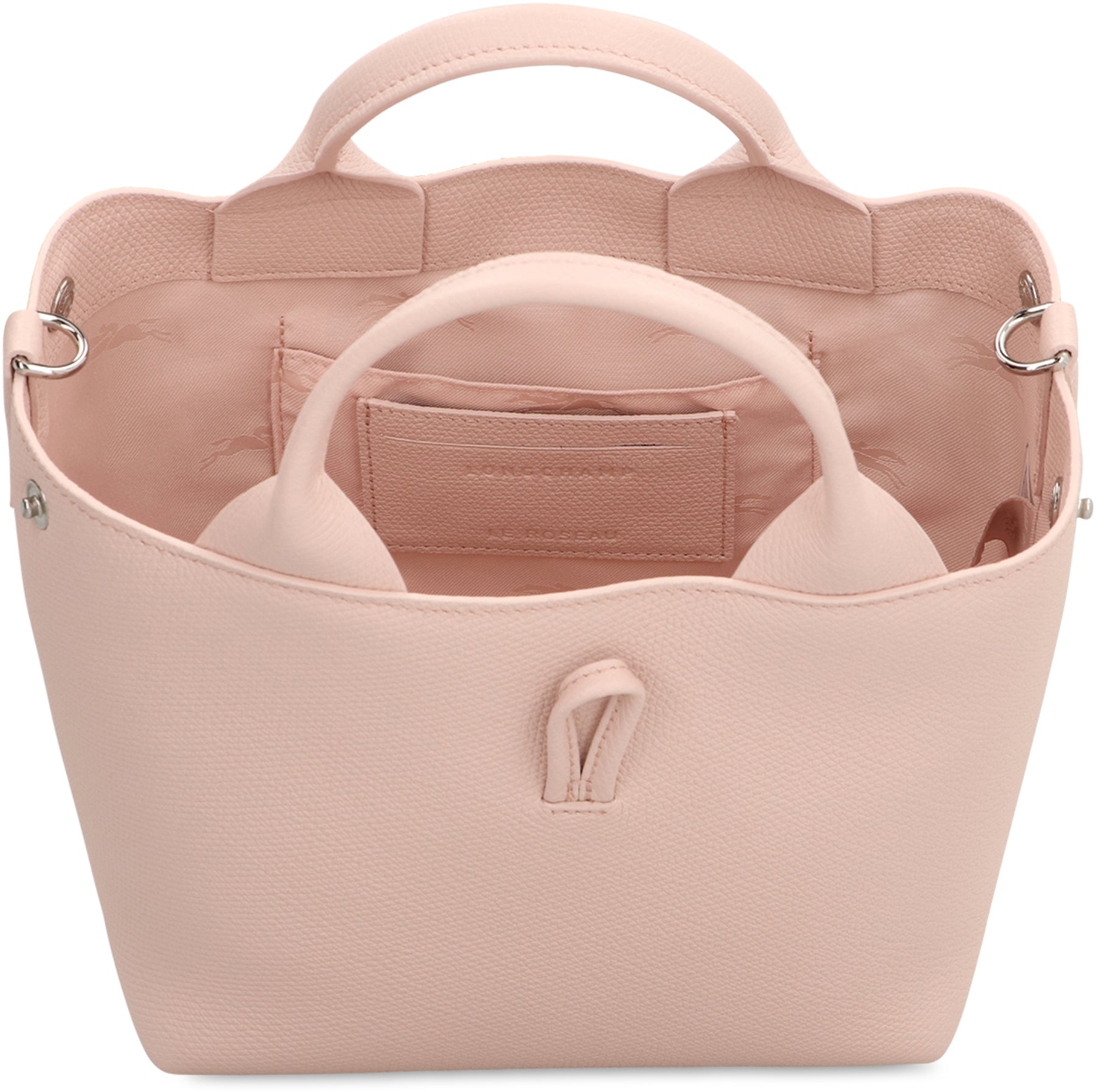 LONGCHAMP Mini Grainy Leather Handbag with Adjustable Strap