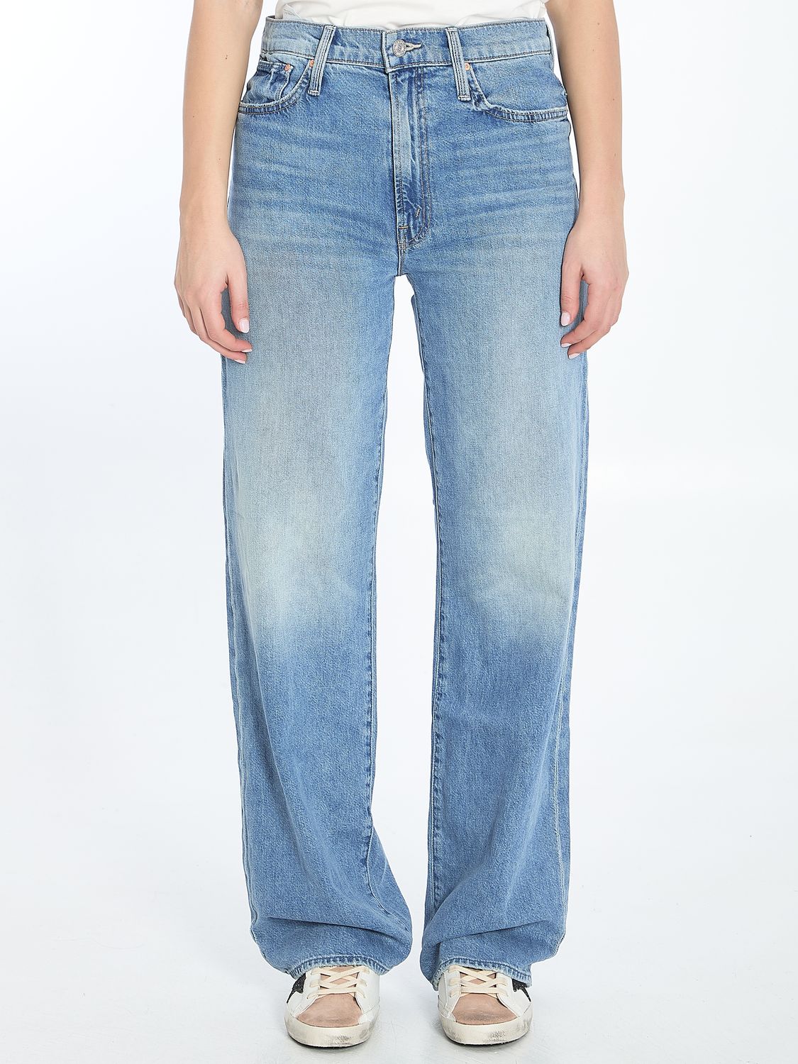 MOTHER Women's Dodger Mini Sneaker with Button and Zip Fastening