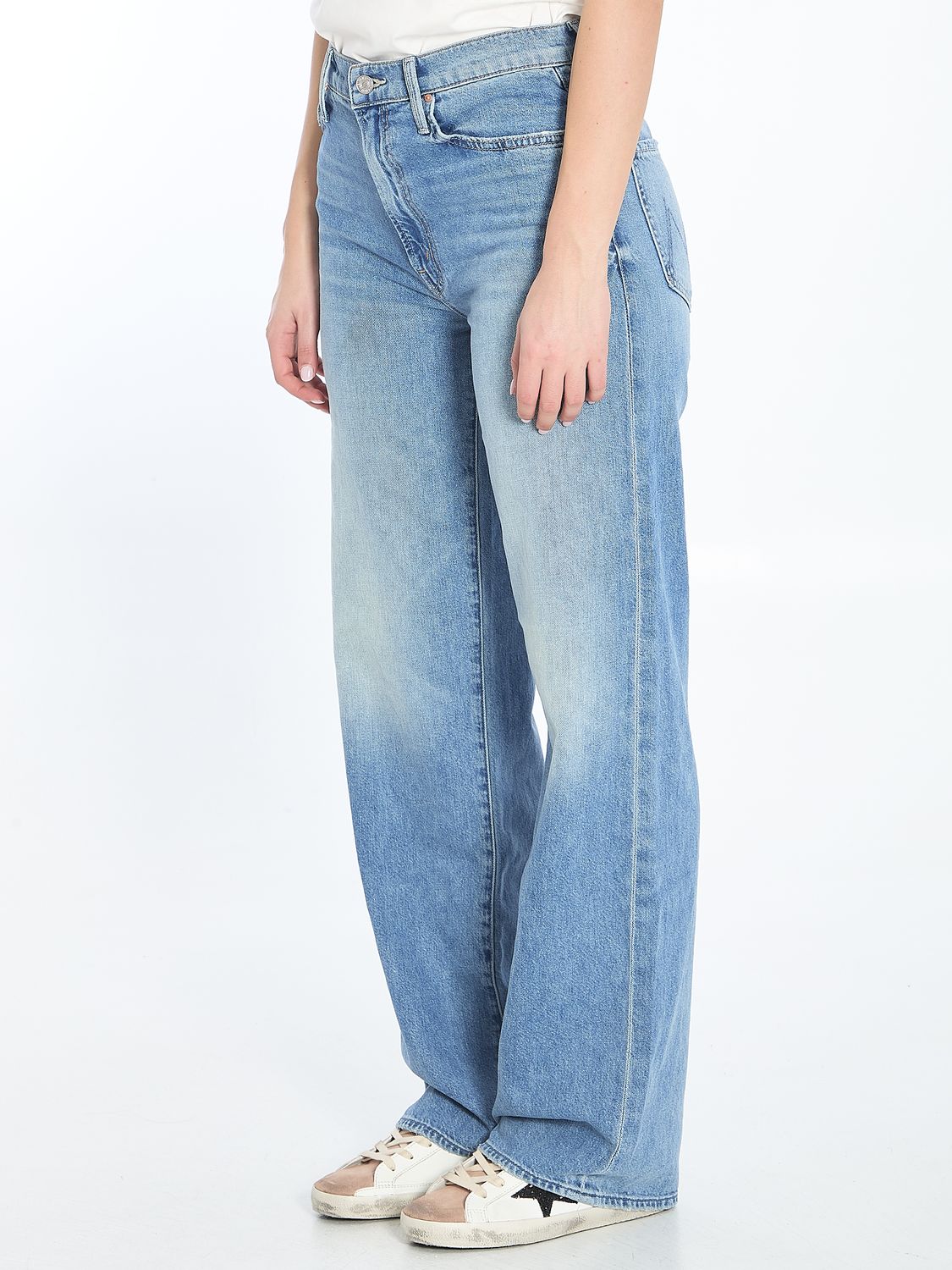 MOTHER Women's Dodger Mini Sneaker with Button and Zip Fastening