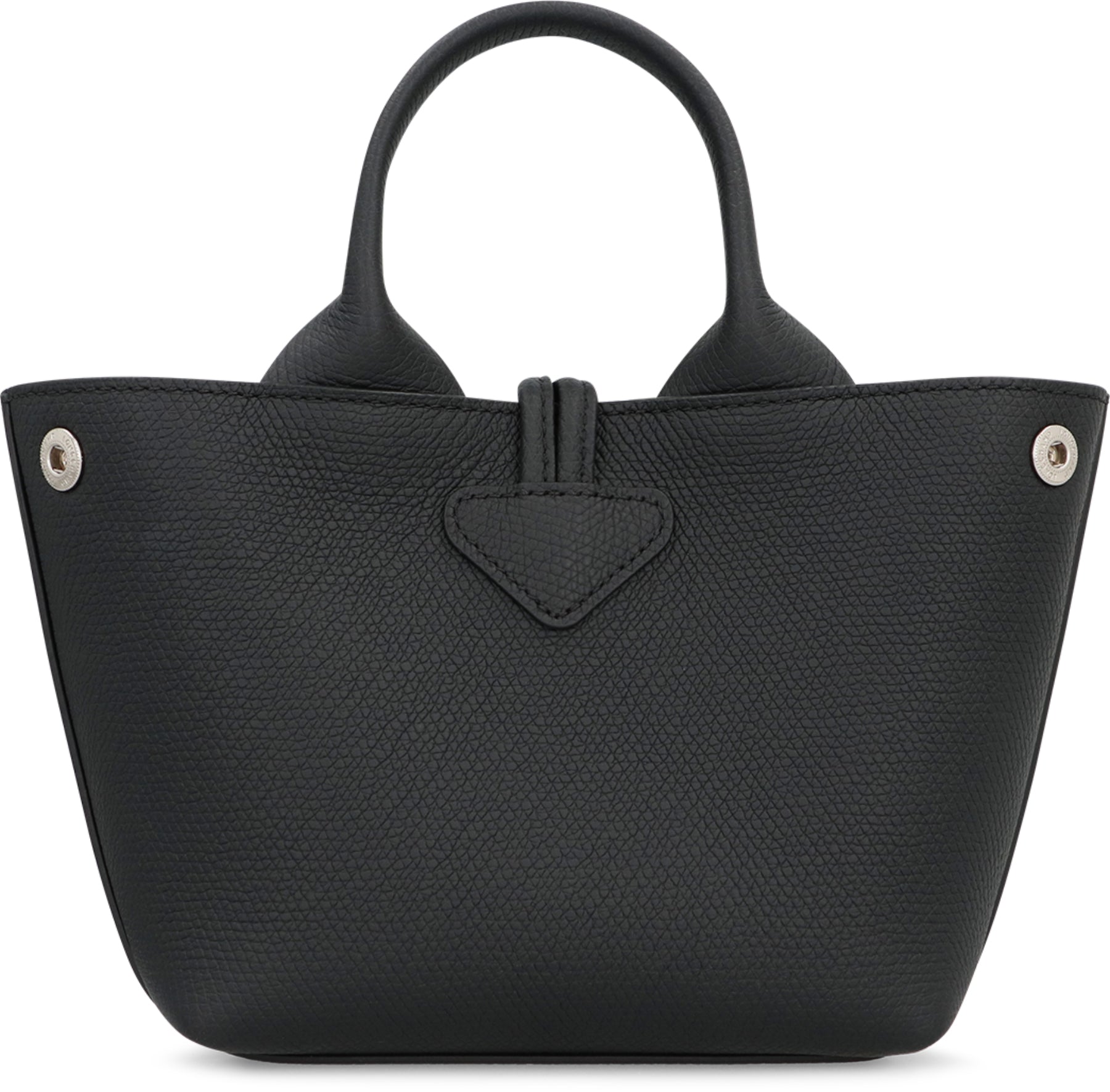 LONGCHAMP Mini Fine-Grain Leather Handbag with Bamboo Clasp