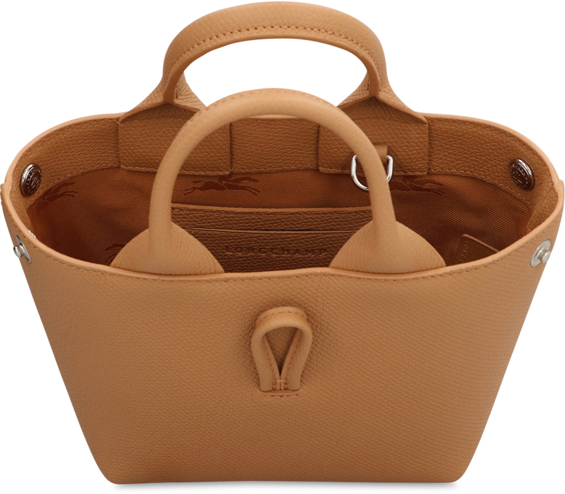 LONGCHAMP Mini Leather Handbag with Antler Fastening