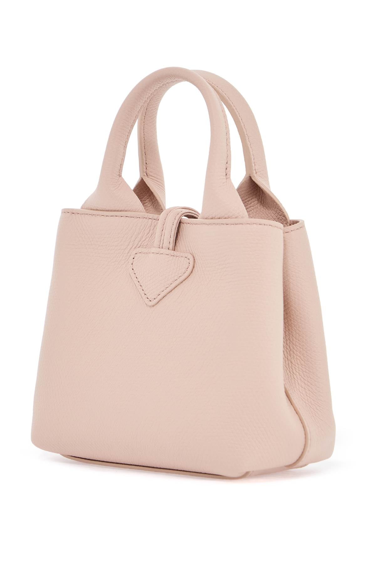 LONGCHAMP Mini Leather Handbag with Antler Fastening