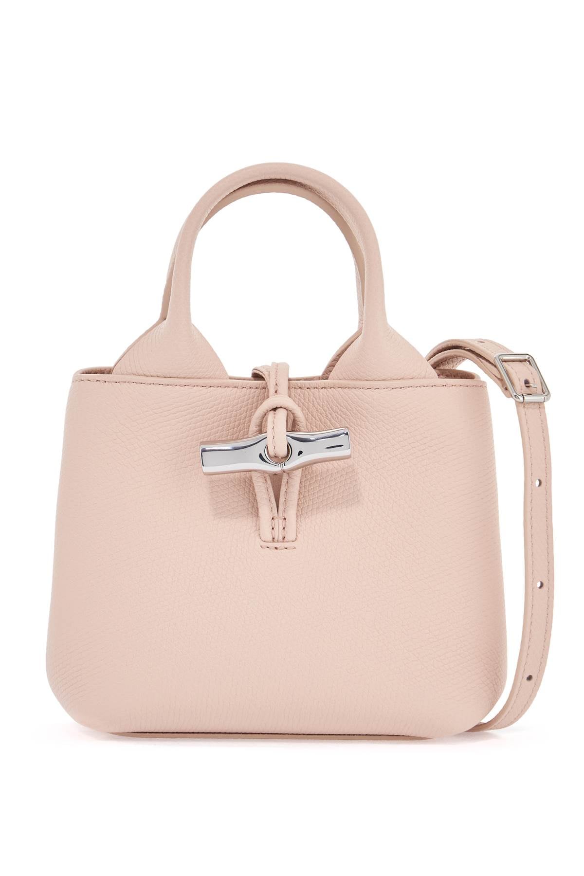 LONGCHAMP Mini Leather Handbag with Antler Fastening