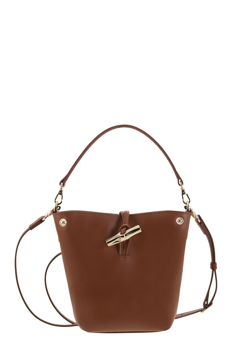 LONGCHAMP Mini Bucket Handbag - Luxurious Leather Design