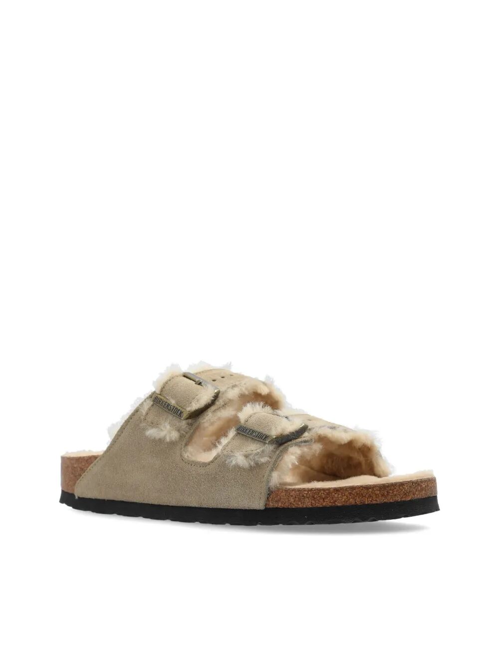 BIRKENSTOCK Cozy Shearling and Suede Sandals for Women
