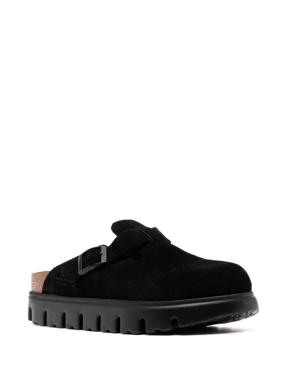 BIRKENSTOCK Chunky Suede Leather Slippers