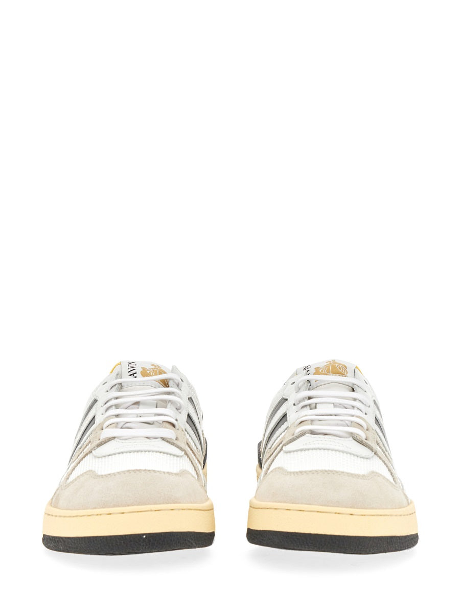 LANVIN Stylish Suede and Leather Mesh Sneakers for Women