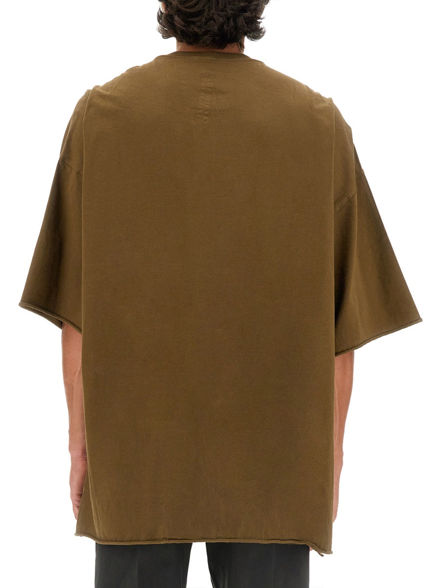 RICK OWENS Oversize Cotton T-Shirt (Large)