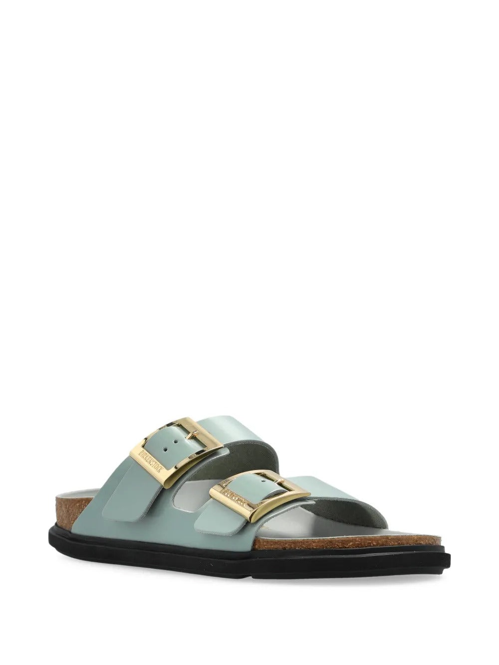 BIRKENSTOCK Arizona Droplet Buckle Shiny Leather Sandals for Women