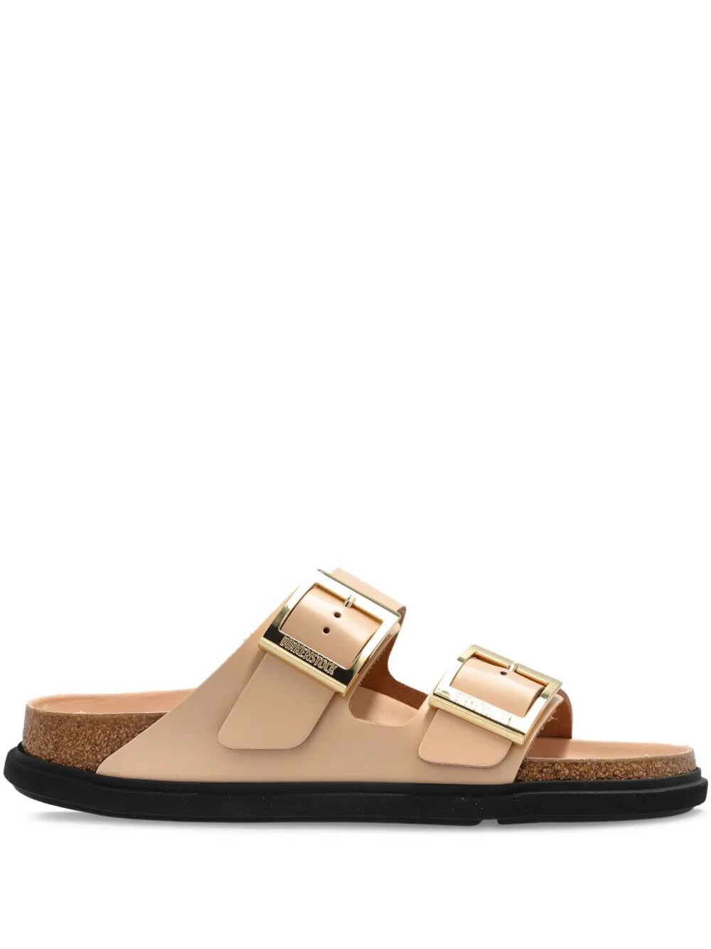 BIRKENSTOCK Shiny Leather Buckle Sandals