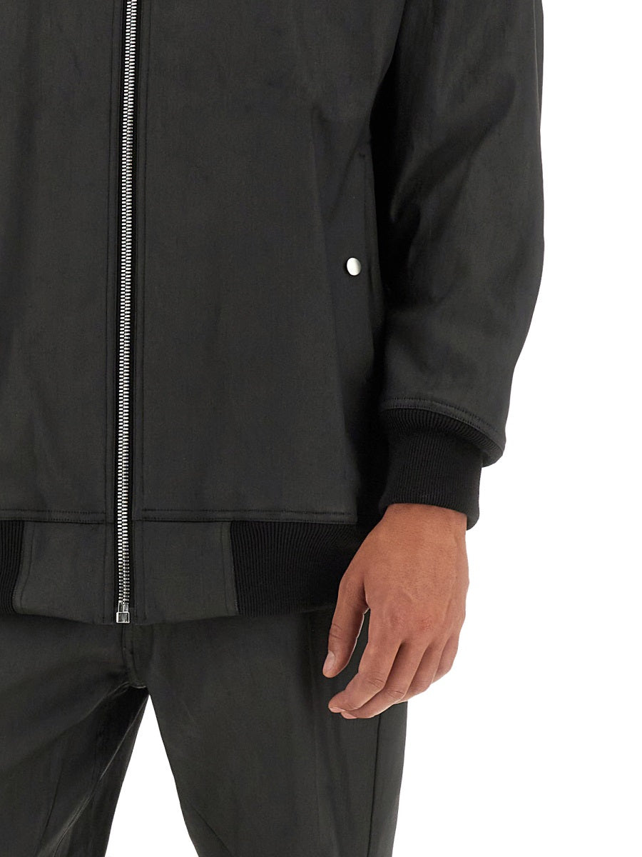 RICK OWENS Regular Fit Bomber Jacket with Zip - Size 50