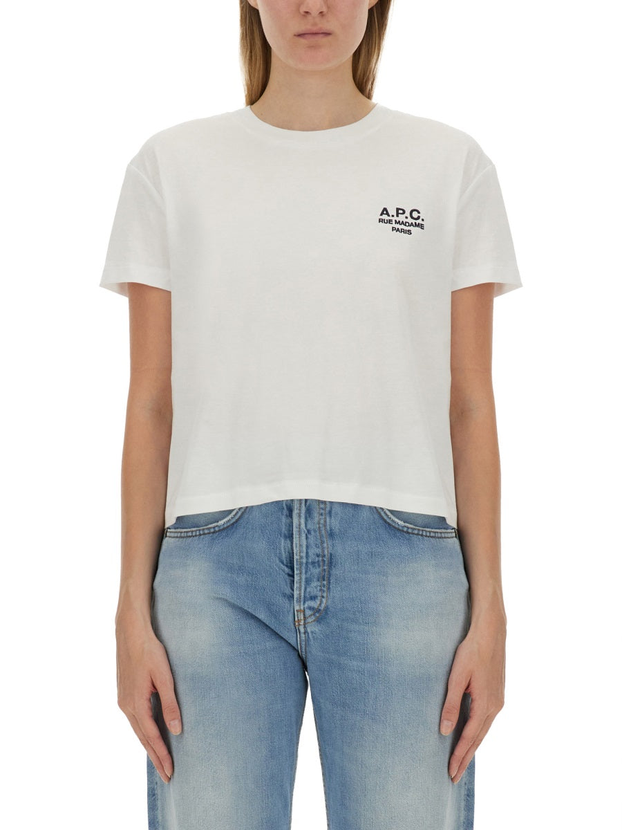 A.P.C. Classic Logo T-Shirt - Size S