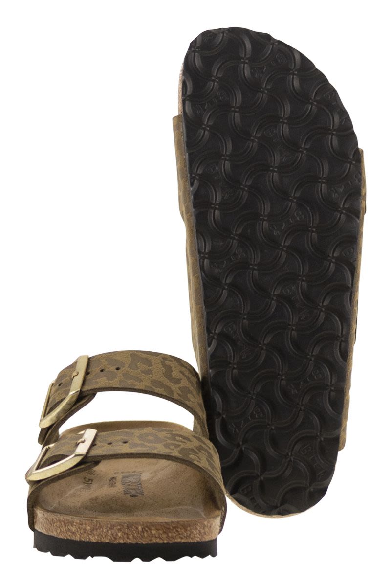 BIRKENSTOCK Classic Leopard Print Double Buckle Sandal