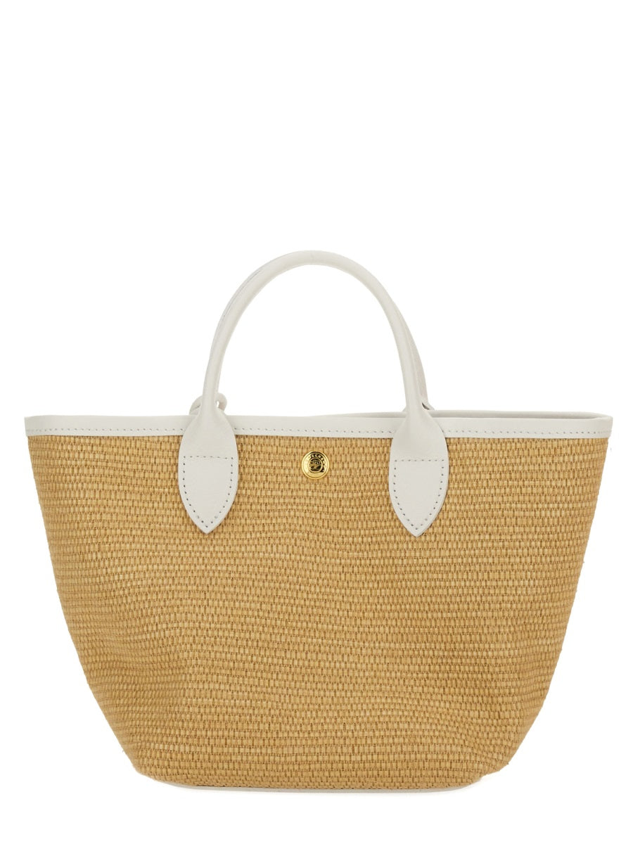 LONGCHAMP Mini Carryover Cotton Basket Handbag