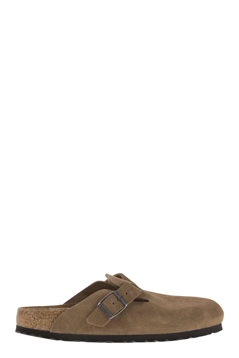 BIRKENSTOCK Suede Boston Classic Clogs for Women - 2.5 cm Sole Height