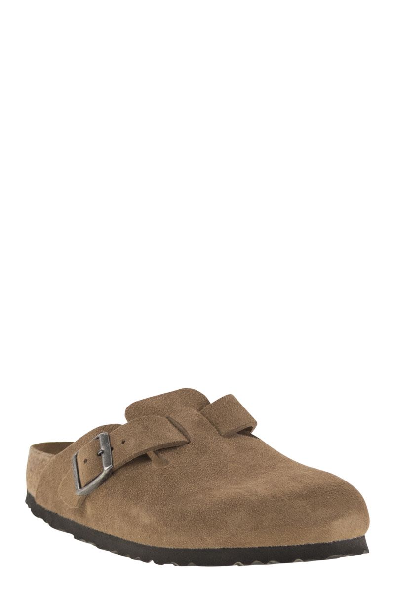 BIRKENSTOCK Suede Boston Classic Clogs for Women - 2.5 cm Sole Height