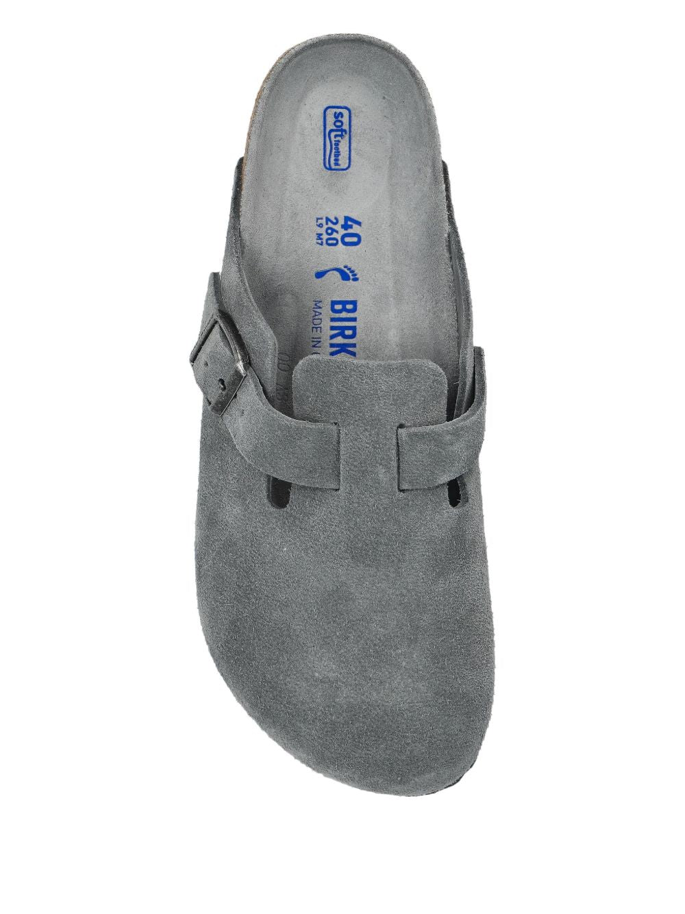 BIRKENSTOCK Suede Leather Slippers with Single Buckle for Women
