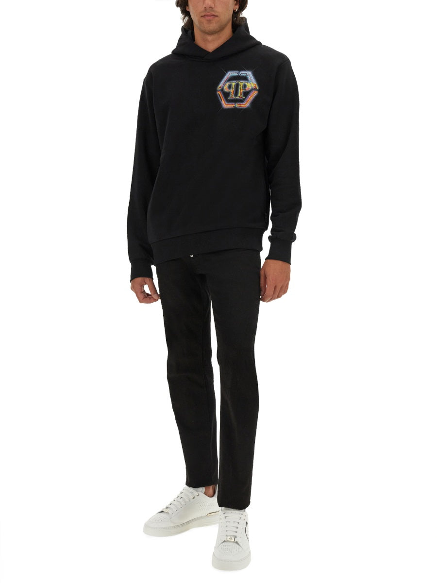 PHILIPP PLEIN Classic Logo Sweatshirt for Men