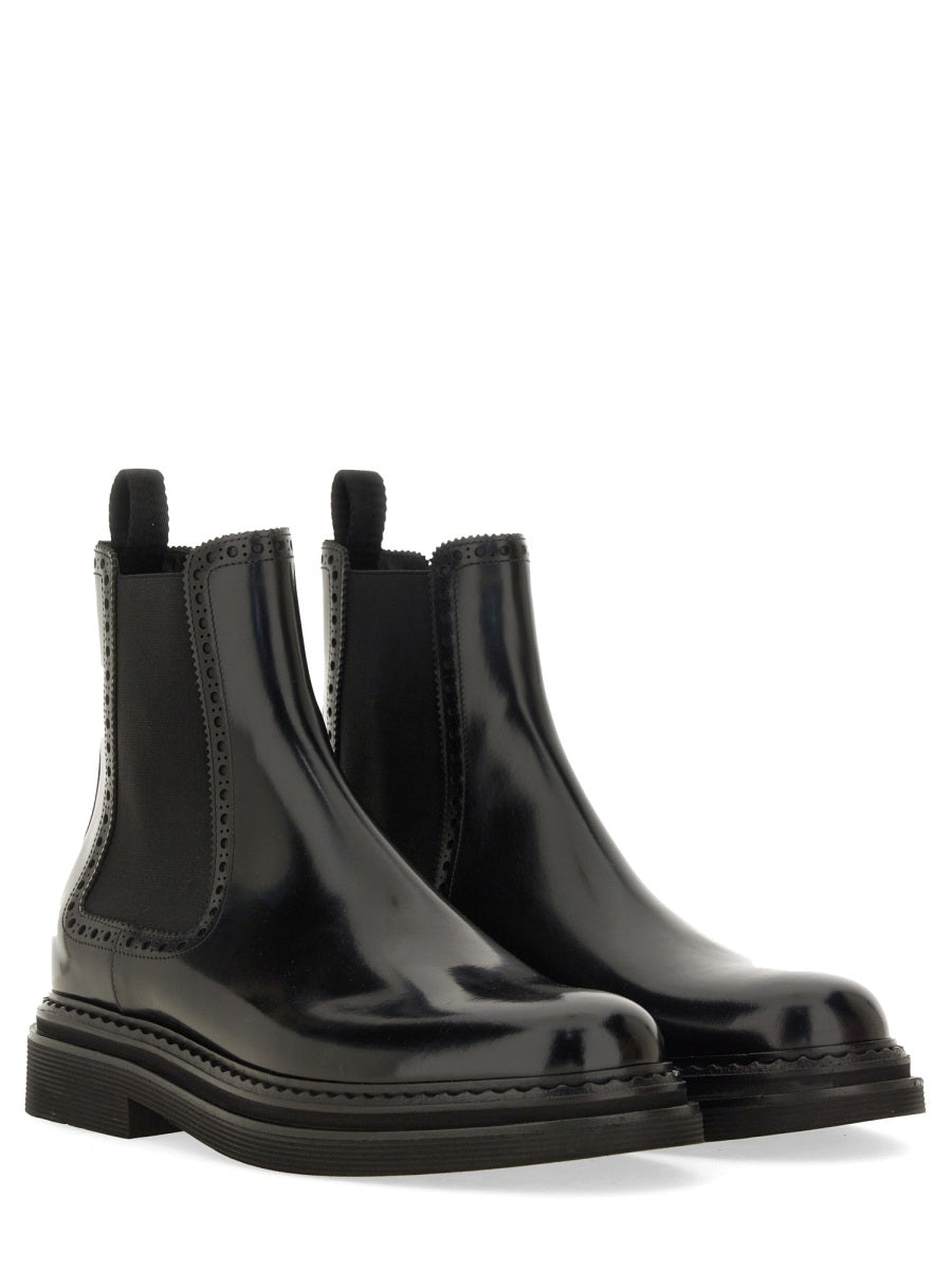 DOLCE & GABBANA Brushed Leather Boot for Men