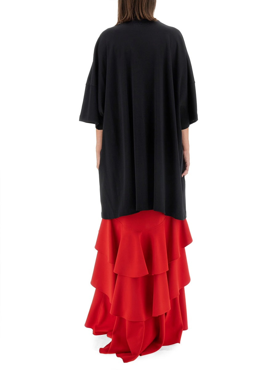 MOSCHINO Peace & Pearls Oversized Cotton Dress - Size 38