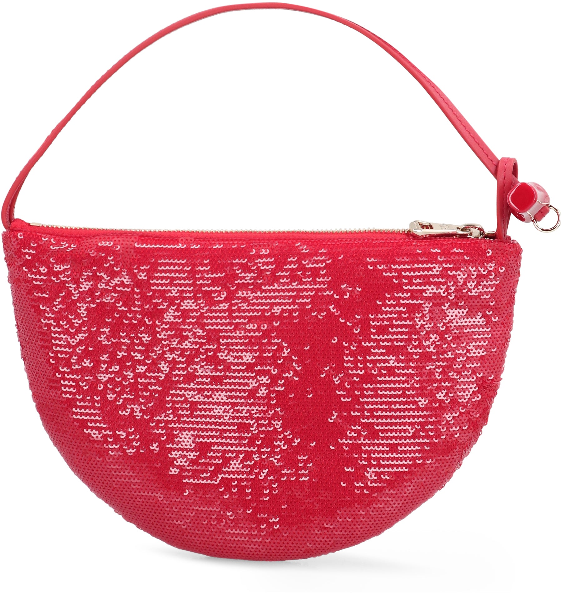 LONGCHAMP Mini Shoulder Clutch with Sequins and Leather Details