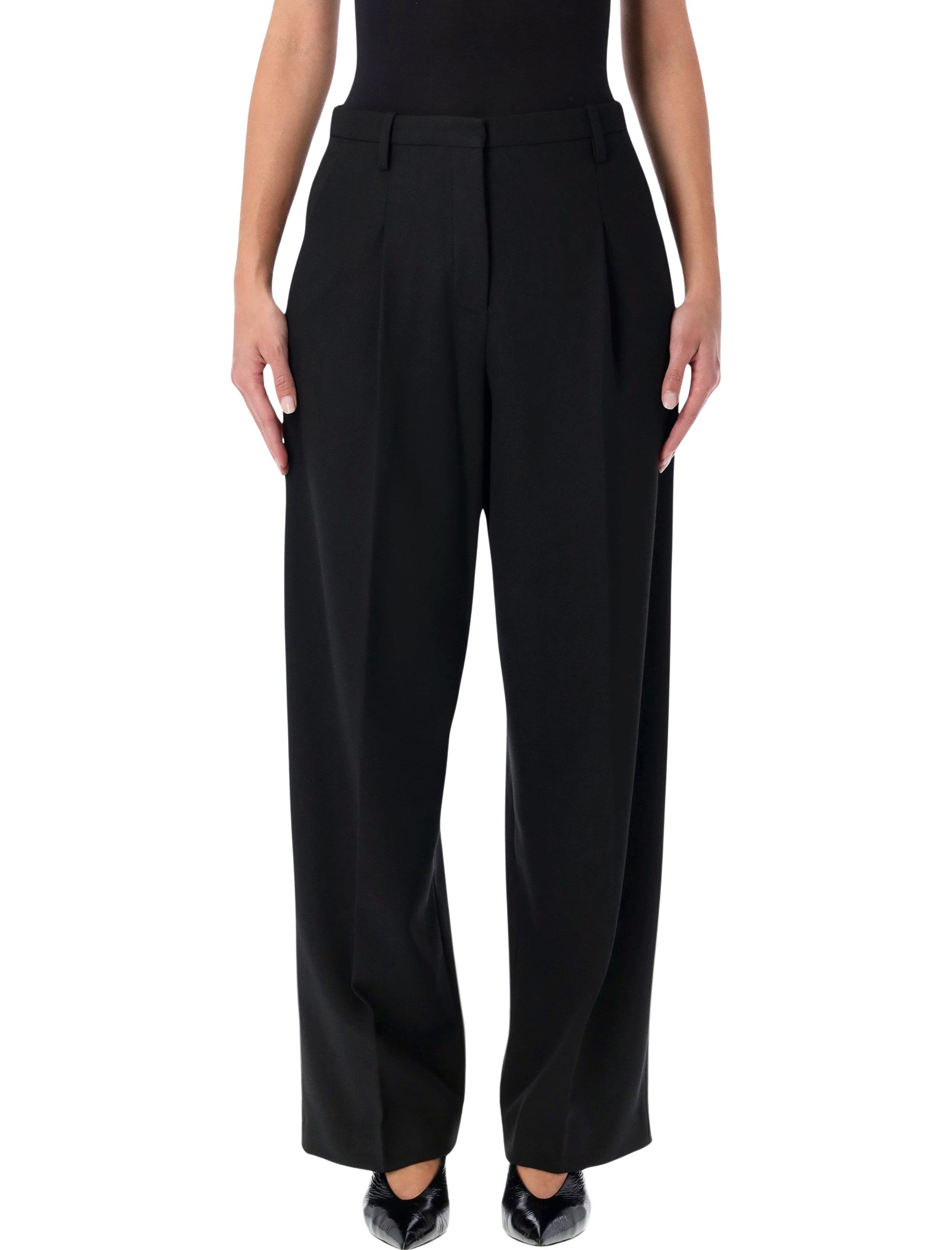 BY MALENE BIRGER High-Waisted Wide-Leg Trousers
