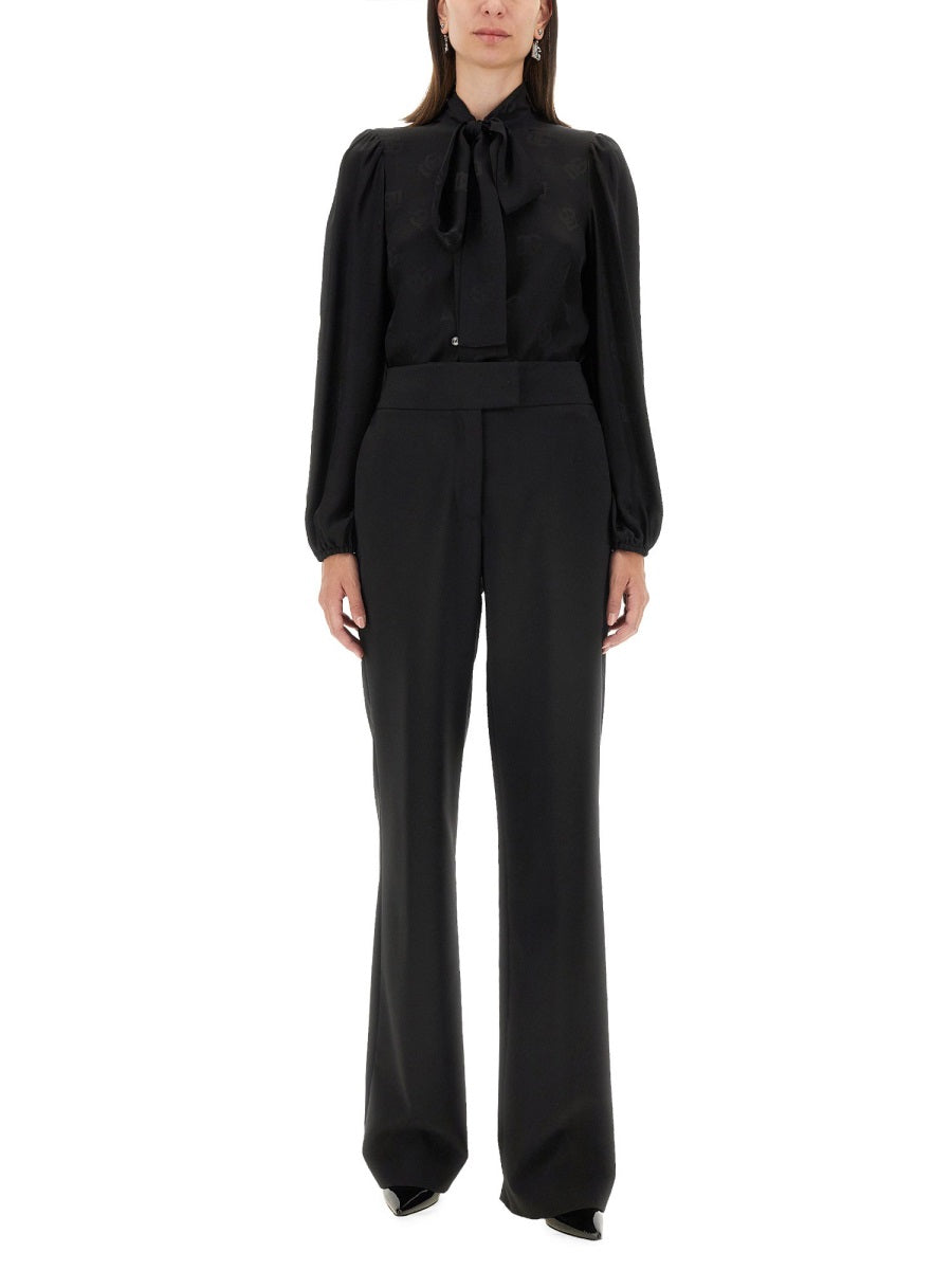 DOLCE & GABBANA Silk Charmeuse Shirt - Regular Fit (Size 40 IT)