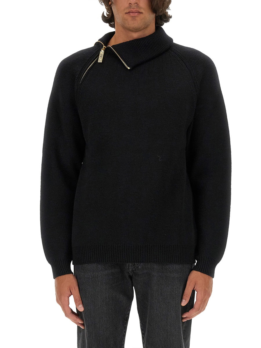 MOSCHINO Wool Pullover - Regular Fit, Size L
