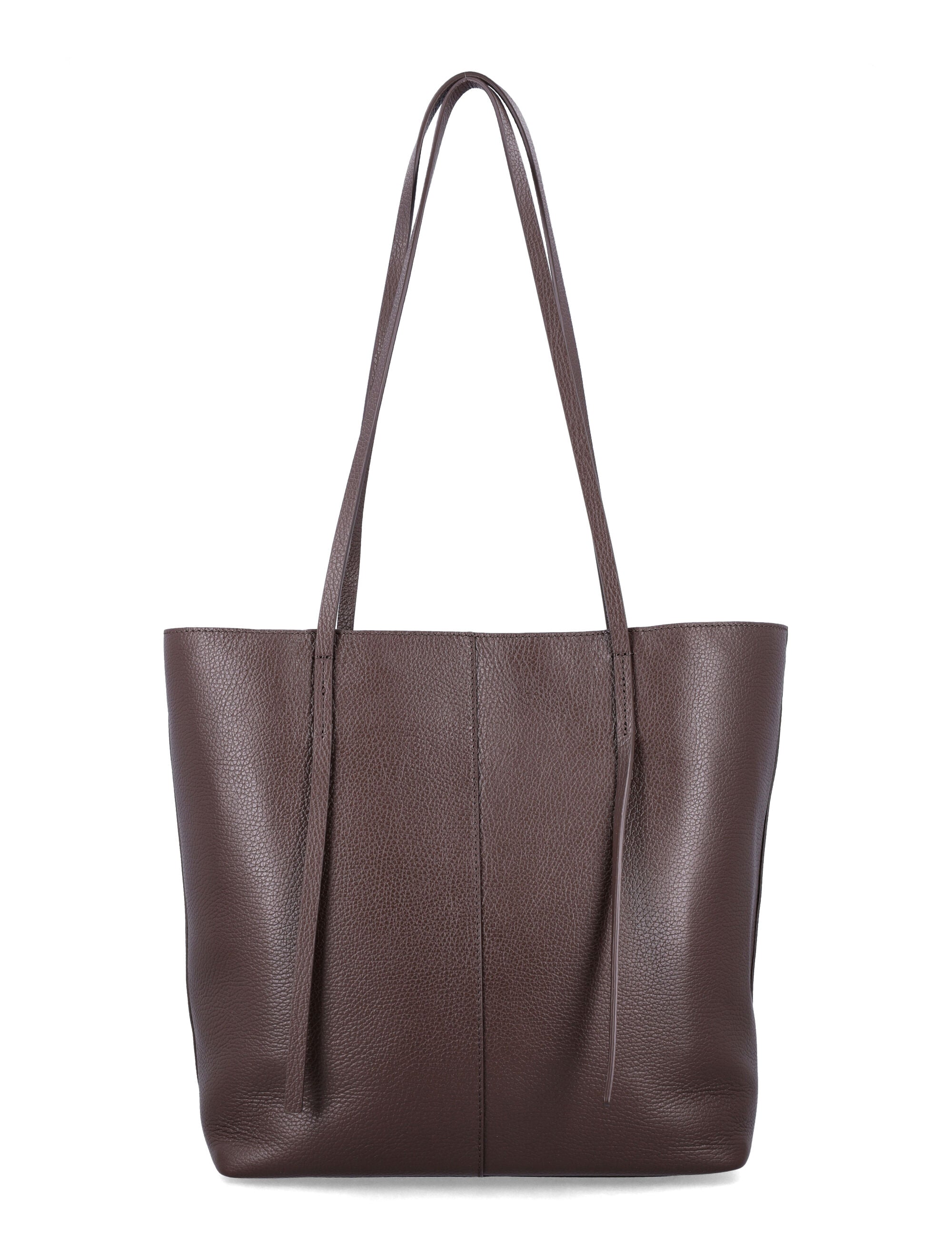 BY MALENE BIRGER Square Leather Tote Handbag - 32x39x14 cm