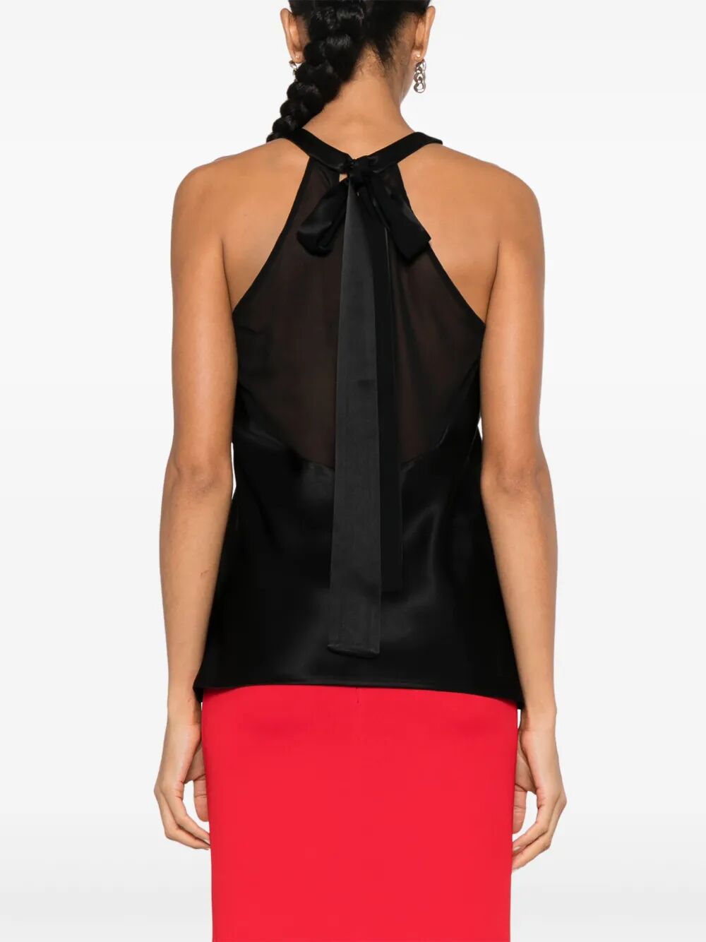 PINKO Satin Talange Mini Top for Women - FW25