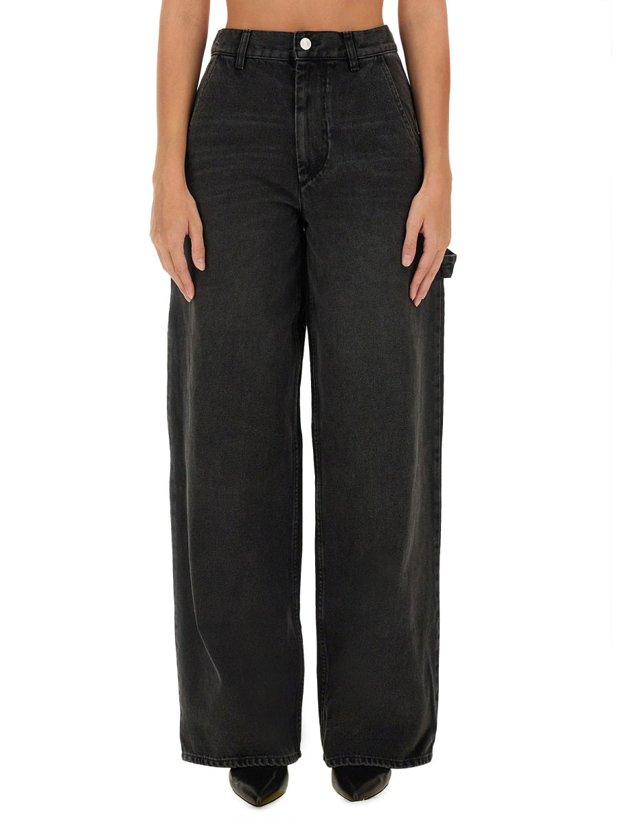 MARANT ÉTOILE High-Waisted Straight-Leg Jeans - Size 38