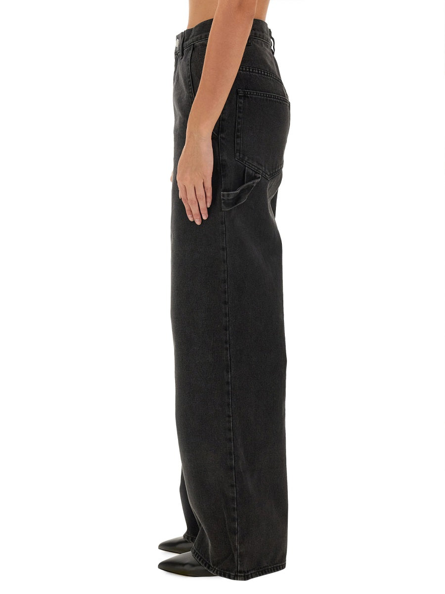 MARANT ÉTOILE High-Waisted Straight-Leg Jeans - Size 38