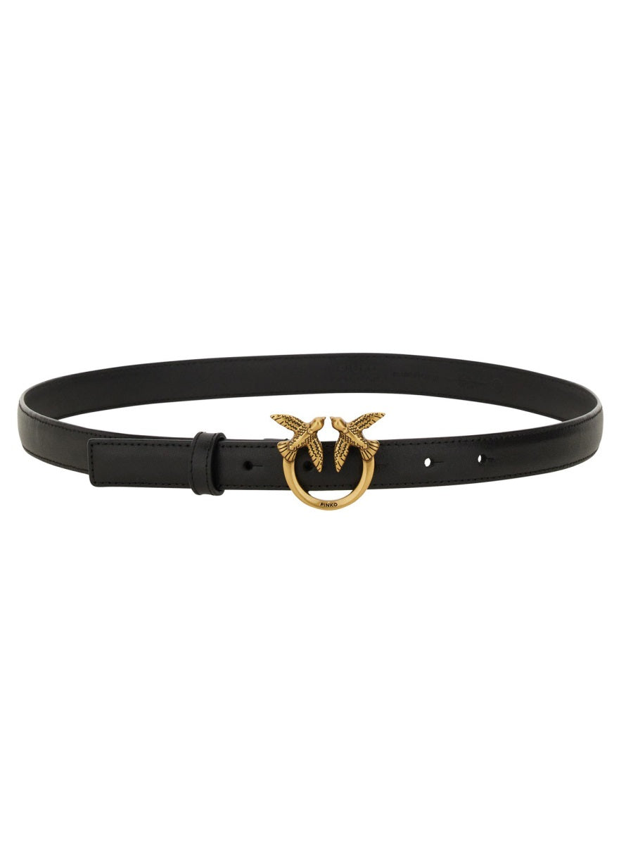 PINKO Love Berry Leather Belt