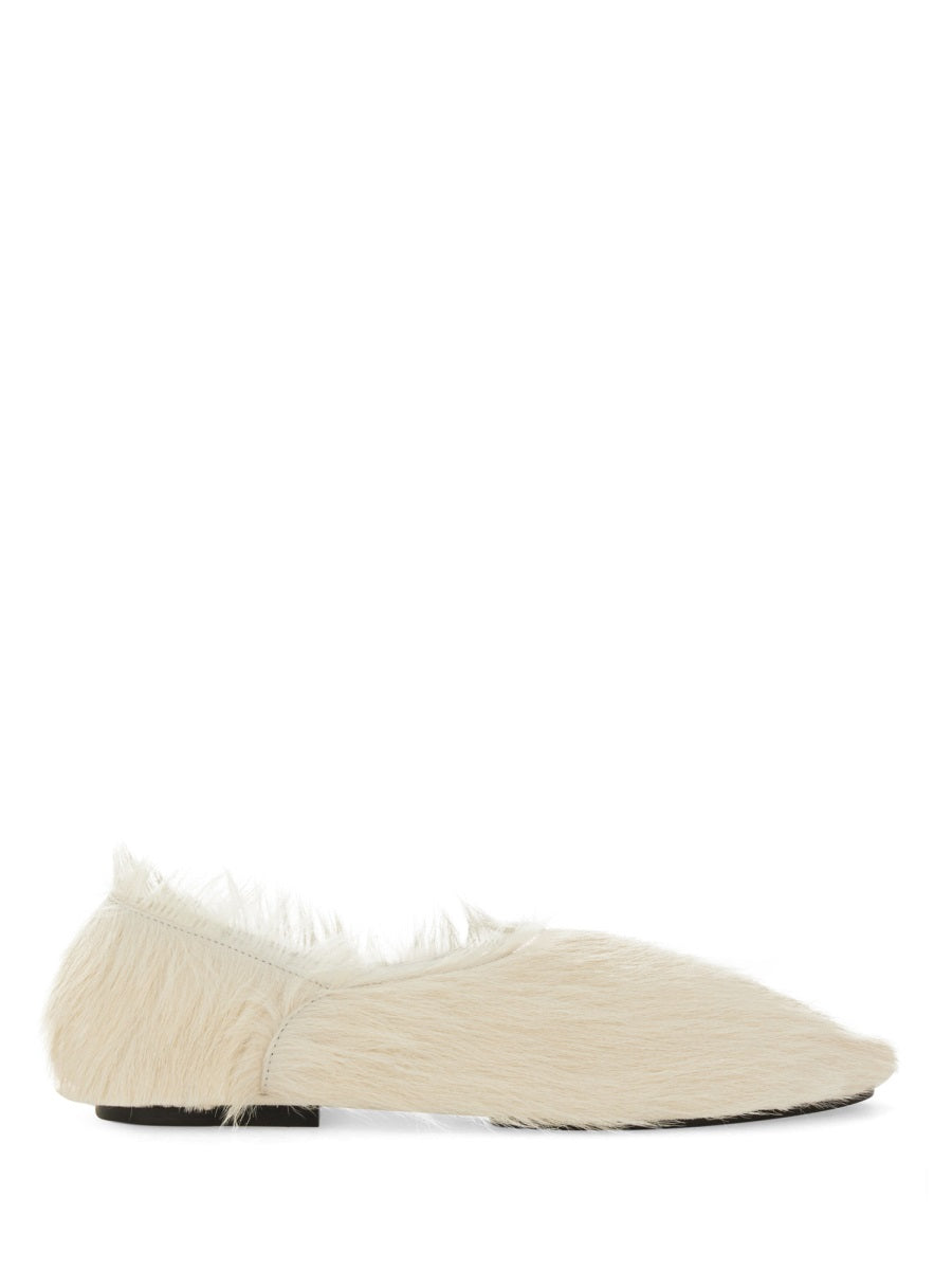 JIL SANDER Low Leather Slip-On Flats for Women