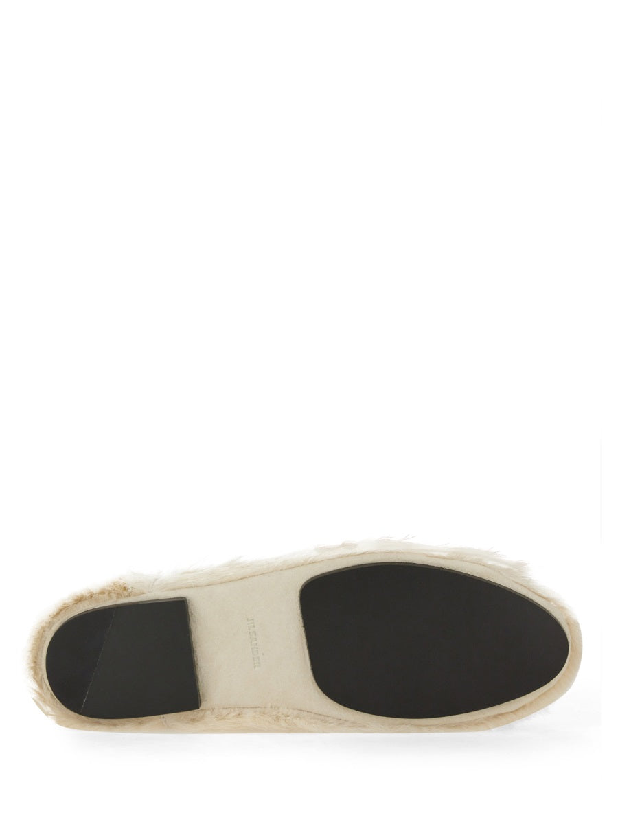 JIL SANDER Low Leather Slip-On Flats for Women