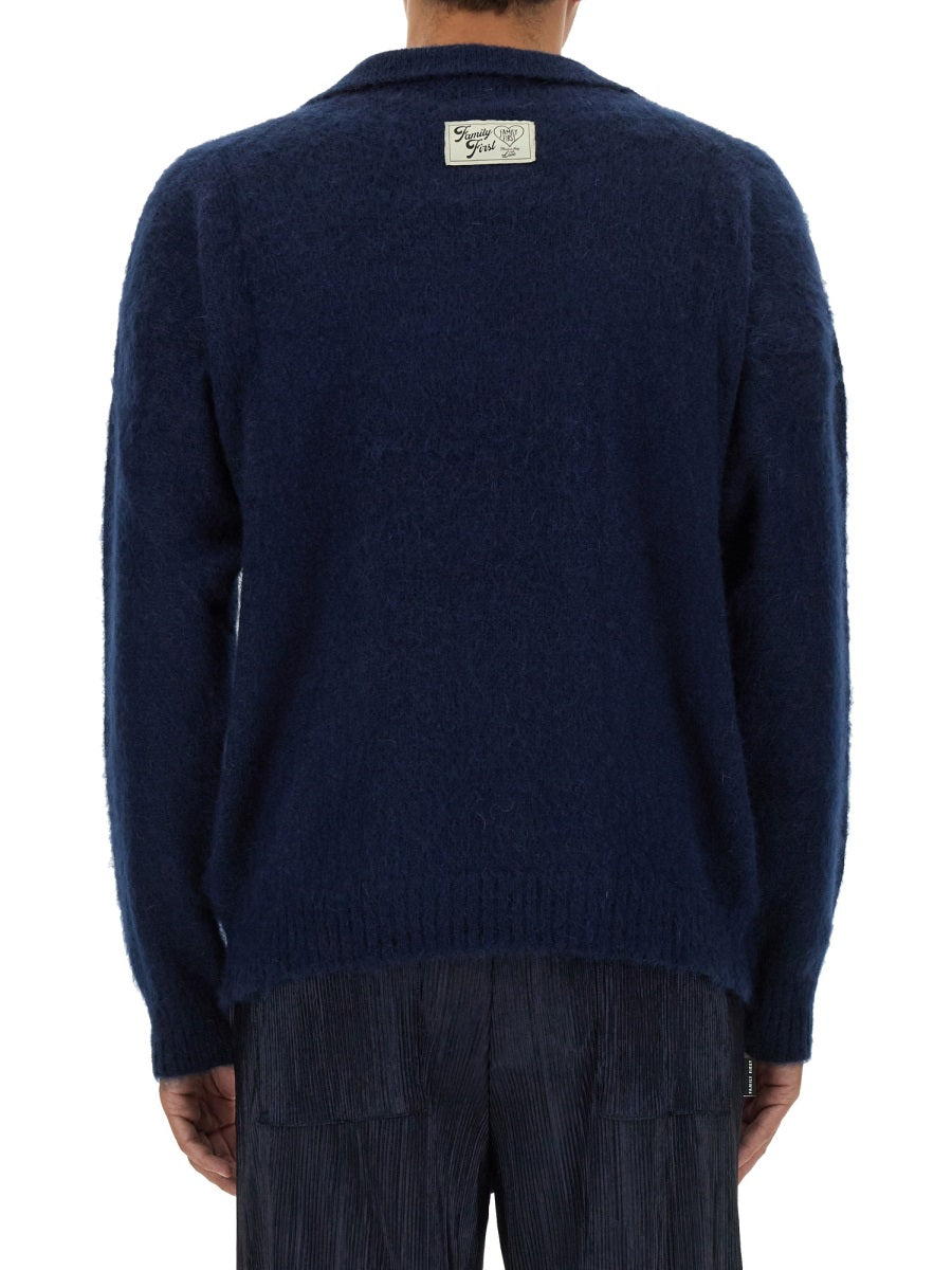 FAMILY FIRST Knit Polo Shirt - Size L